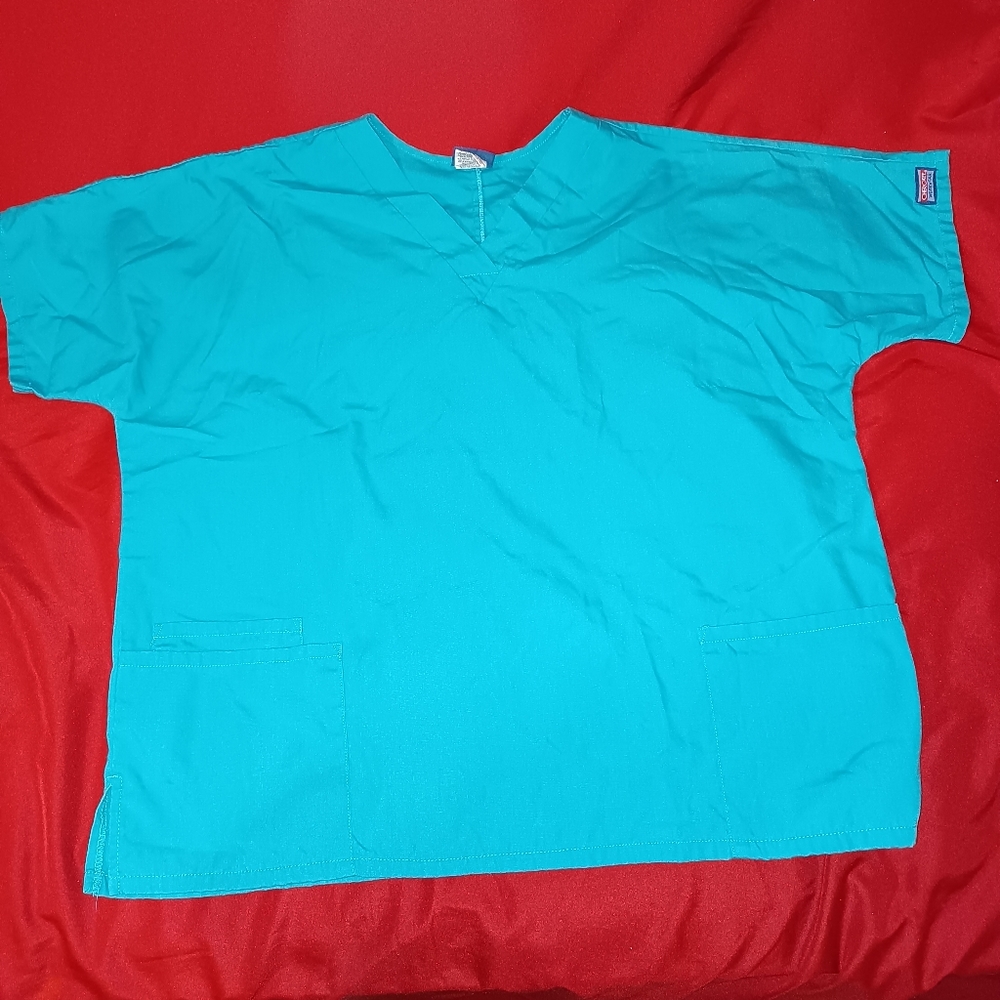 (Turquoise) Scrub Top